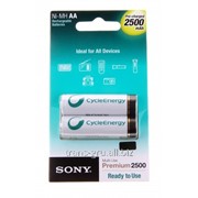 Аккумуляторная батарея Sony, HR6-4BL 2500 mah, Cycle energy Blue