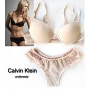 Комплект белья женский Calvin Klein, 365 кружевной, Бежевый фото