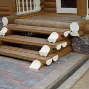 Ступени из дерева фото