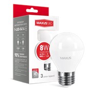 LED лампа MAXUS G45 F 8W 4100K 220V E27 (1-LED-5414) фотография