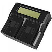 DuraPro Двойное зарядное LCD устройство для Sony FM50/FM500H/F960 фотография