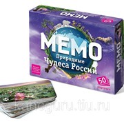 Настольные игры Нескучные Игры Мемо “Природные чудеса России“ (50 карточек) фото