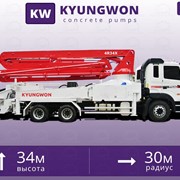 Автобетононасос Kyungwon 5RZ34X - 34 метра. На шасси Daewoo. Новый.