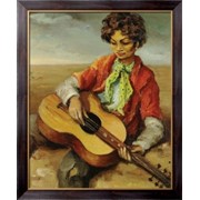 Картина Цыганский мальчик играет на гитаре, 1950, Диф, Марсель фотография