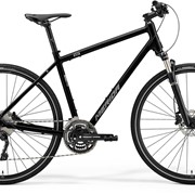 Велосипед Merida Crossway 500 (2021), Цвет рамы glossy black/matt silver, Рама 55 см фото