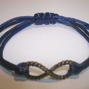 Синяя нить с оберегом Бесконечность 98126219 фото