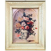 Картина Франс Иосиф Мертенс "Цветы в нише"/Букет цветов 46х56см. арт.EY5-1