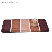 Коврик для ванной «Авангард», 50 х 80 см, цвет коричневый фото