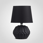 Интерьерная Керамическая Настольная Черная Лампа 26 см. фотография