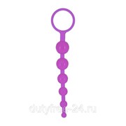 Фиолетовая анальная цепочка DRAGONZ TALE ANAL - 20 см. фото