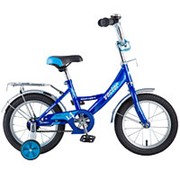 Велосипед NOVATRACK 14“, Vector, синий, тормоз нож., крылья и багажник хром. #126741 фото