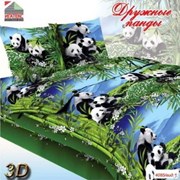 Комплект постельного белья Ив. бязь Дружные панды фото
