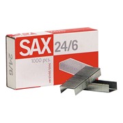 Скобы для степлера N24/6 SAX оцинкованные (2-30 лист.) 1000 шт в упаковке фото