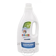 Органическое жидкое средство Color-sensitiv для стирки детского белья и чувствительной кожи Sodasan (Содасан), 1.5л (4019886015301) фото
