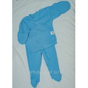 Одежда для новорожденных. Комплект нательный: кофточка и штанишки фото