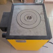 Котел твердотопливный Буран mini 18 кВт с плитой фото