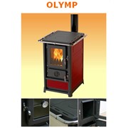 Новая экономическaя печь - камин OLYMP (облицовка: камень талькохлорит)