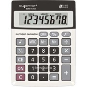 Калькулятор, настольный, 8 разрядов, 2 типа питания, SILWERHOF CLASSIC SDD-8-782, металл 601017-16 фото