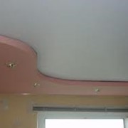 Натяжной потолок двухуровневый фото