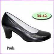 Туфли женские на каблуке Paula черн фотография