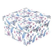 Коробка подарочная “Бабочки“, квадратная, 250х250х150 мм, 3933 фотография