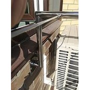 Бельевая сушилка для высоких балконов из полированной нержавеющей стали