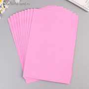 Фоамиран “Бледно-розовый“ набор 10 листов, формат А4, 1 мм фото