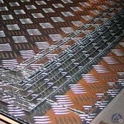 Лист алюминиевый рифленый 5х1500х3000 мм квинтет