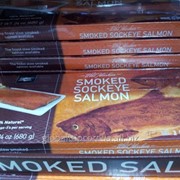 Дикий лосось горячего копчения Wild Alaskan Smoked Sockeye Salmon (№ лосось) фото
