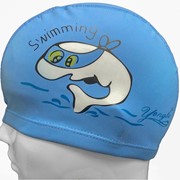 E33141-1 Шапочка для плавания детская Дельфин ПУ синяя Спортекс фото