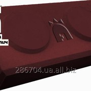 Лего кирпич ТМ АлаКам коричневый конёк (глухой) фото