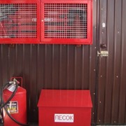 Мобильный склад пожарного инвенторя фото