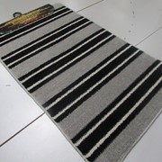 Набор ковриков для ванной комнаты и туалета Eco Sandy, Код: Серый (полоски поперек) фото