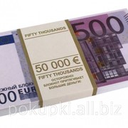 Денежный блокнот 500 евро фото