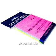 Стикеры для заметок с липким слоем, 75 x 75 mm, 100 листиков, 4 цвета, economix E20948 фото