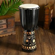 Музыкальный инструмент барабан джембе “Светлый“ 40х18х18 см МИКС фотография