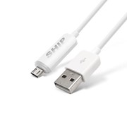SH7148W-1B SHIP кабель, 1,0м., USB 2.0 A (Male)-->micro USB (Male), Чёрный, Розничная фото