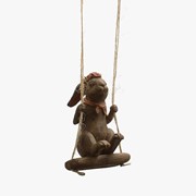 Кролик-Мечтатель Декор на Подвесных Качелях (Полистоун) фотография