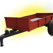 Тележка-трап универсальная ТТС-Ф-2А для перевозки различных насыпных грузов с выгрузкой самосвальными кузовом «назад», а также для транспортировки затаренных грузов, которые загружаются в опущен на землю кузов. фото