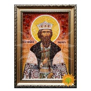Икона из Янтаря Святой князь Равноапостольный Владимир фотография