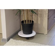 Подставка под цветы 300х300х76 белый глянец фото