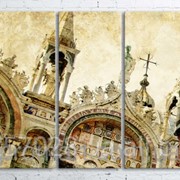 Модульна картина на полотні Венеція. Сан-Марко код КМ100200(200)-077 фото