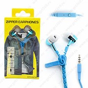 Внутриканальные Наушники ZIPPER Universal Blue (Синий) фотография