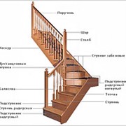 Cтупени для лестниц деревянные (перила, косоуры, поручни) из дуба