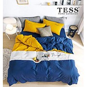 Комплект постельного белья Mency TESS Синий / Желтый фото