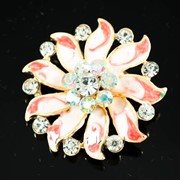 Брошь ''Круглый Цветок'', (3,5 см) 222102(22) фотография