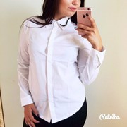 Женская стильная рубашка с украшением, 2 модели фото