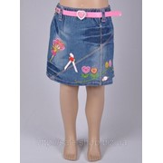 Детская джинсовая юбка на резинке Артикул 5354 фото