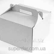 Коробка для торта, 255х255х185 мм, белая фотография