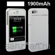 Чехол аккумулятор для Iphone 4\4s Ultra Slim 1900Am SKV 1 Белый 86547 фотография
